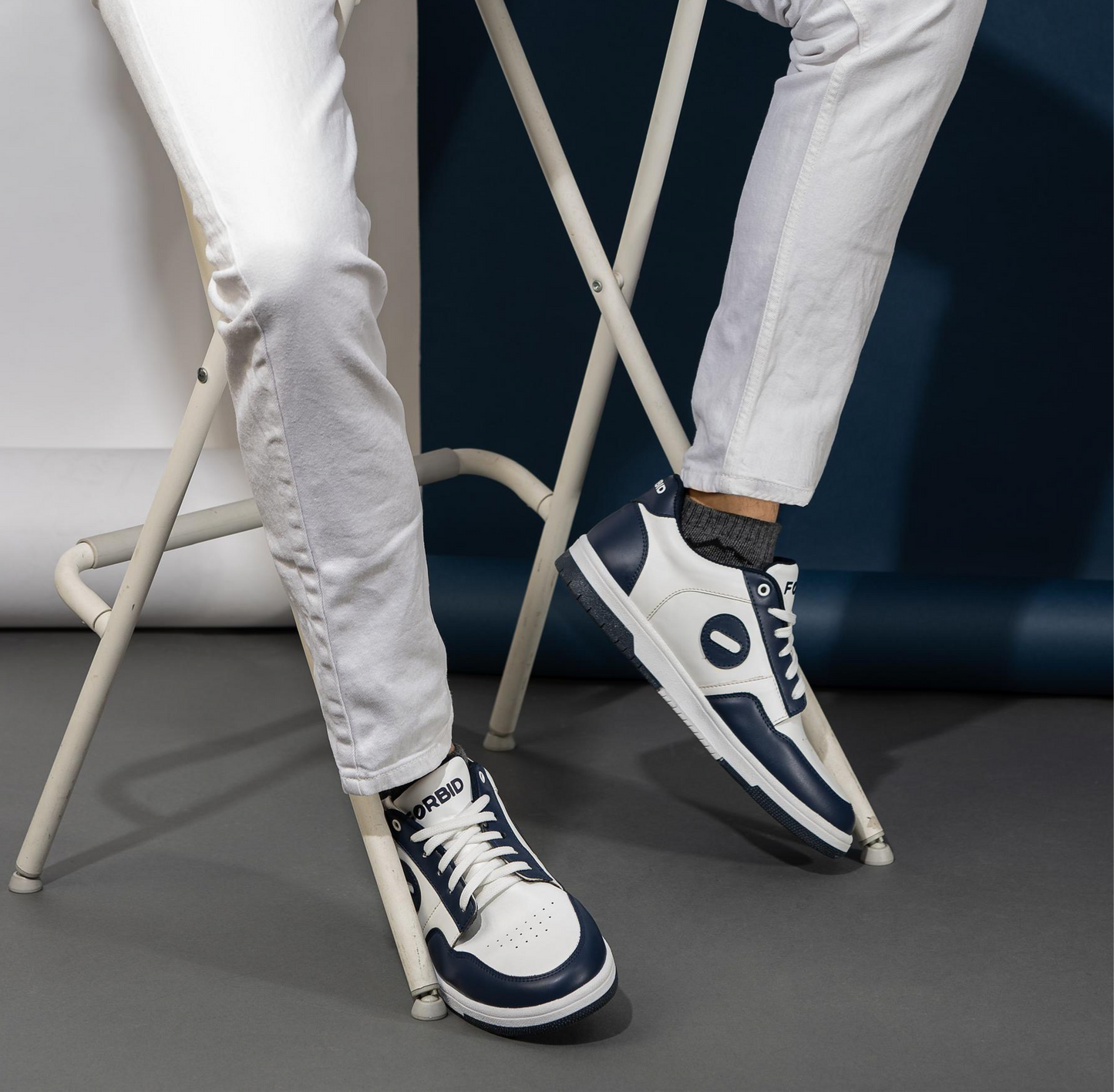 Forbid Water Element | Navy Blue and White Sneaker
