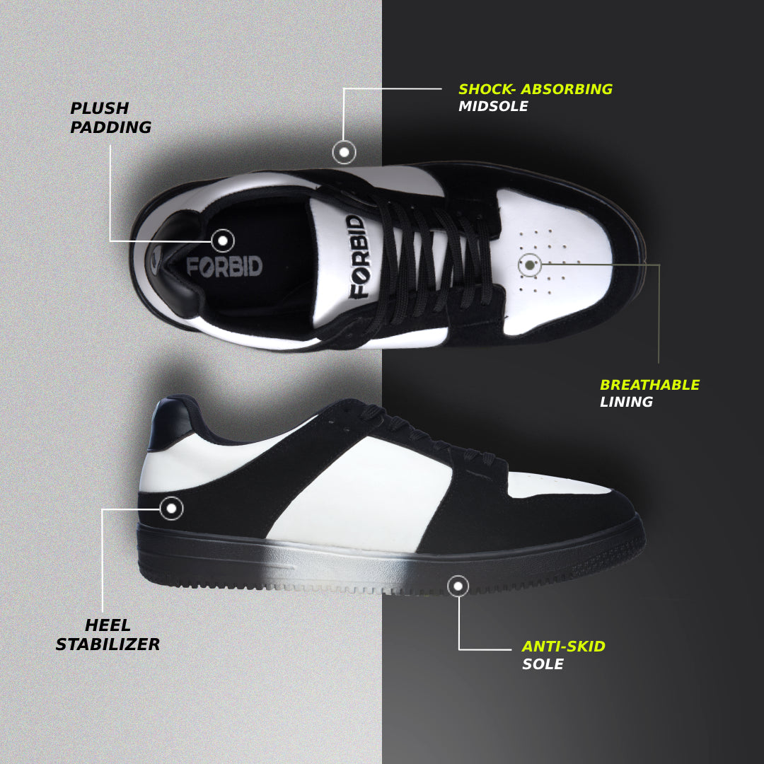 Faded Forbid Black and White Sneaker