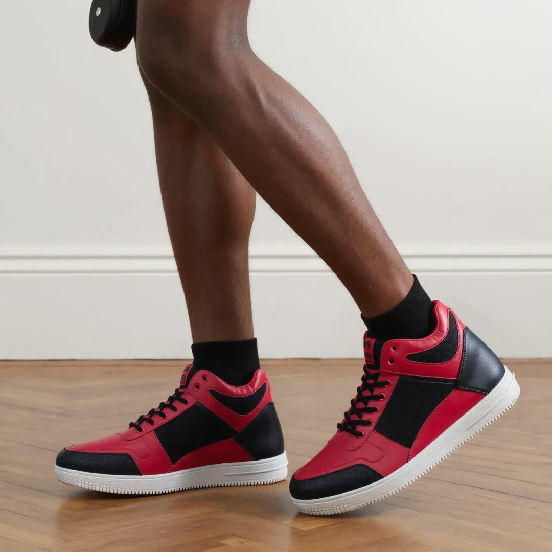 Forbid Flame: Red and Black Boots